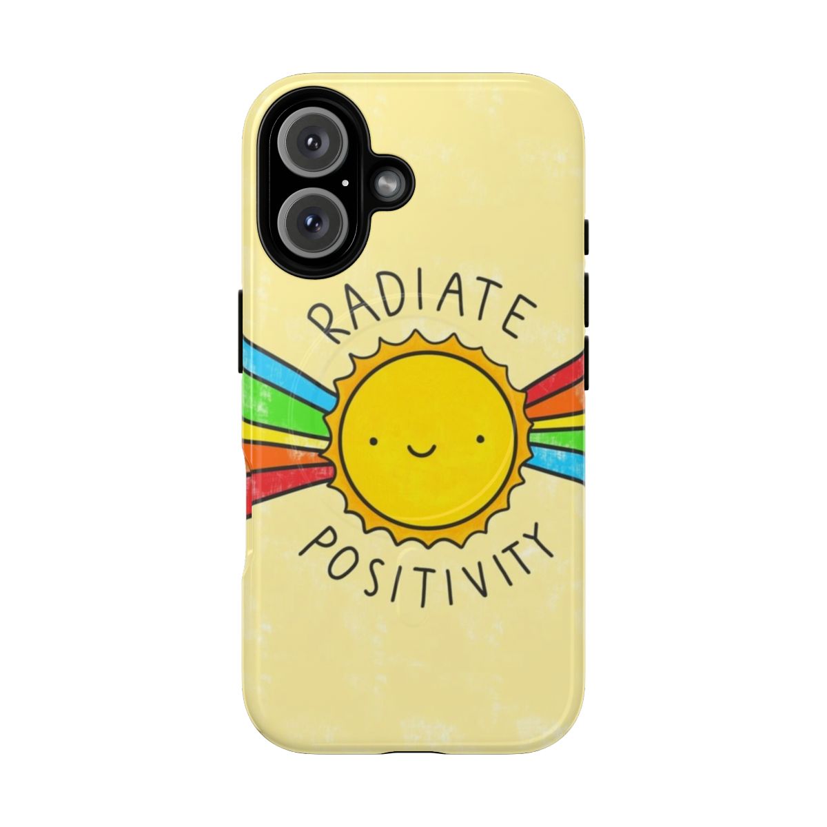 Colorful and vibrant magnetic phone cases with inspirational quotes and kawaii designs.