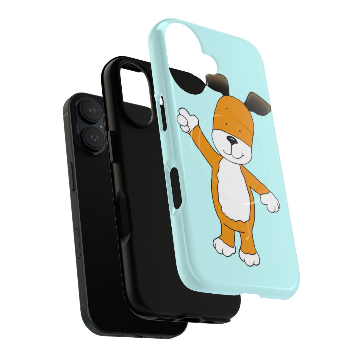 Kipper Magnetic Tough Cases featuring a cute orange dog cartoon character - Layers