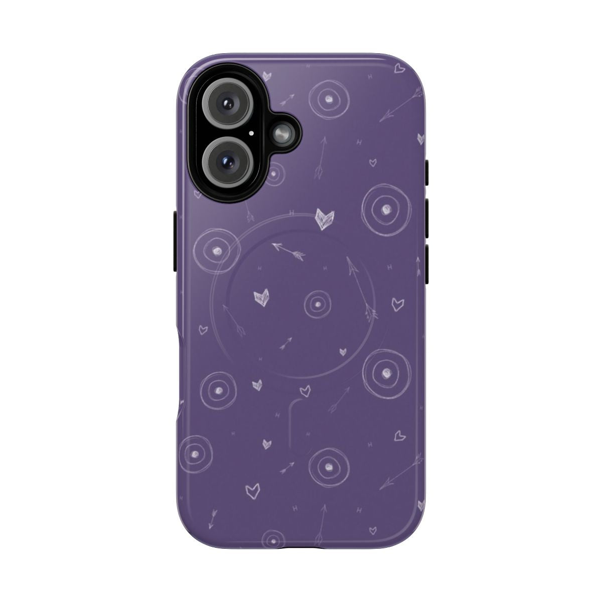 Kate Bishop Hawkeye fan art design on a magnetic tough phone case