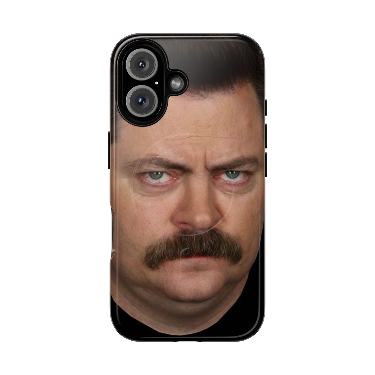 Magnetic tough phone case featuring Ron Swanson and other Parks and Recreation characters