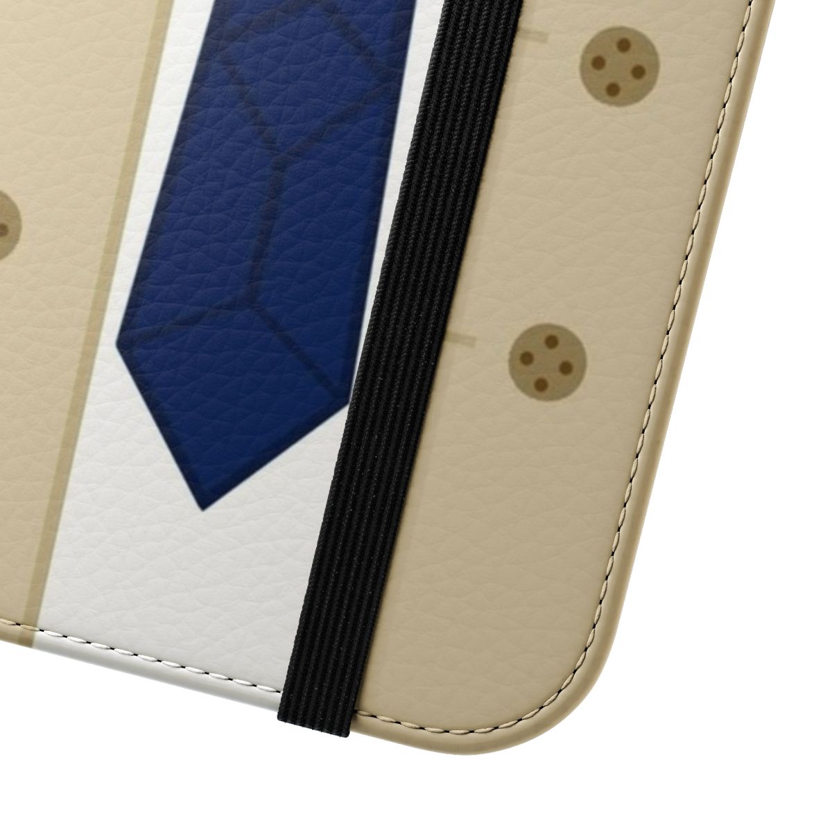 Supernatural Castiel Flip Phone Case with Trench Coat Design - Close Up