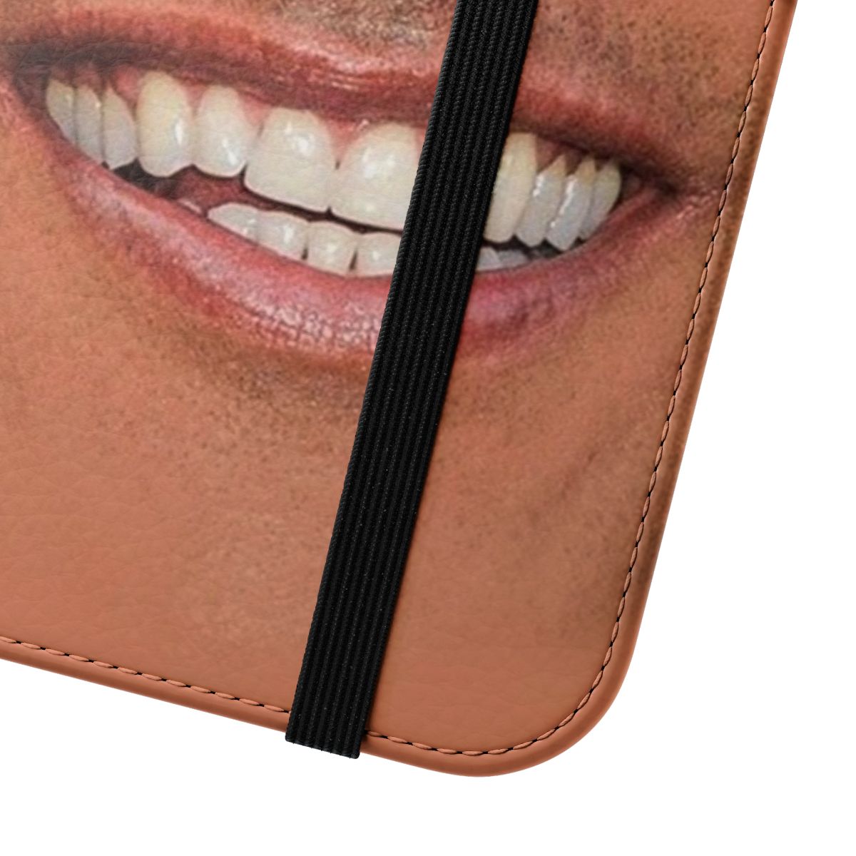 Dwayne Johnson-inspired flip cover phone case with wrestling and fighter graphics - Close Up