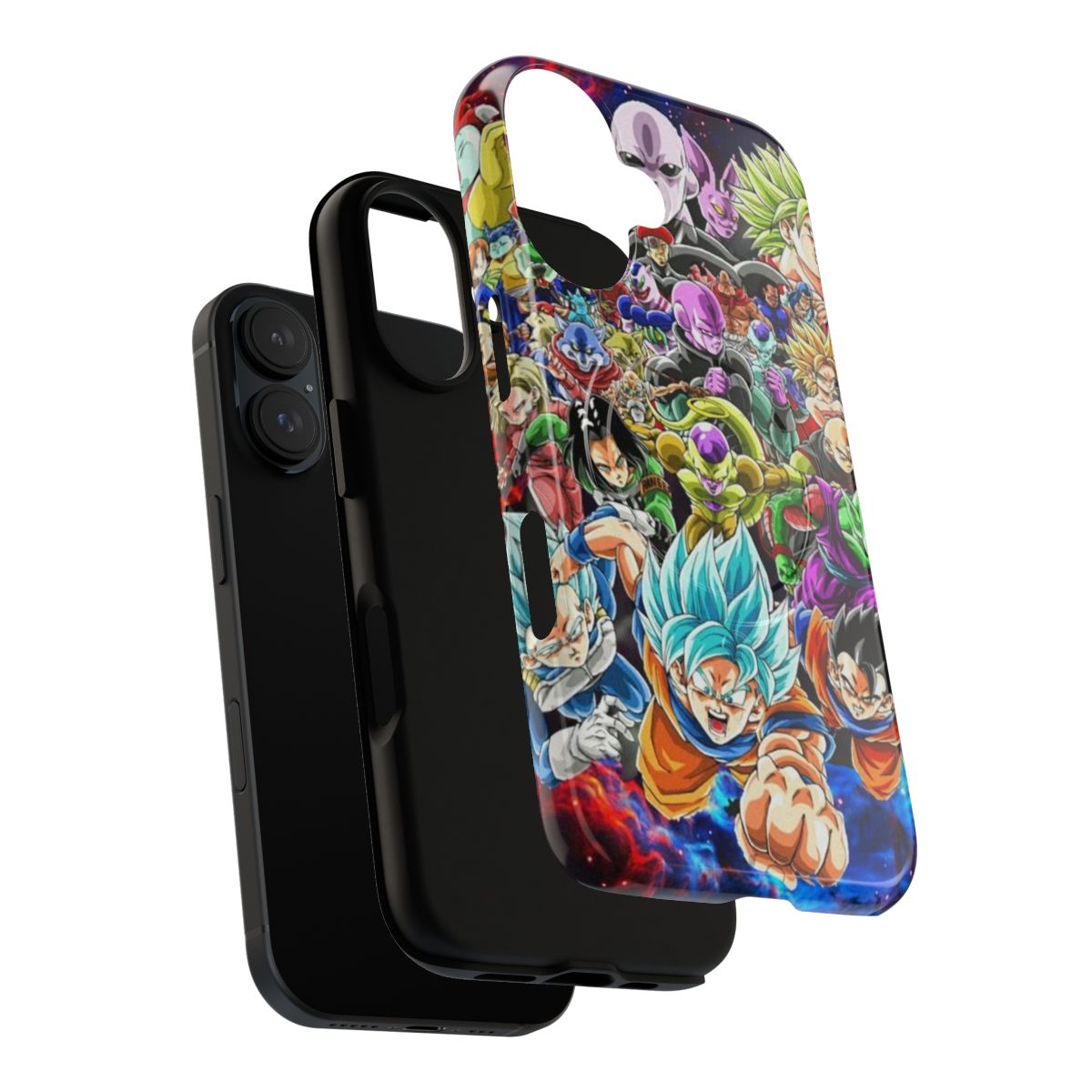 Dragon Ball Z inspired magnetic tough phone case with Friday movie theme - Layers