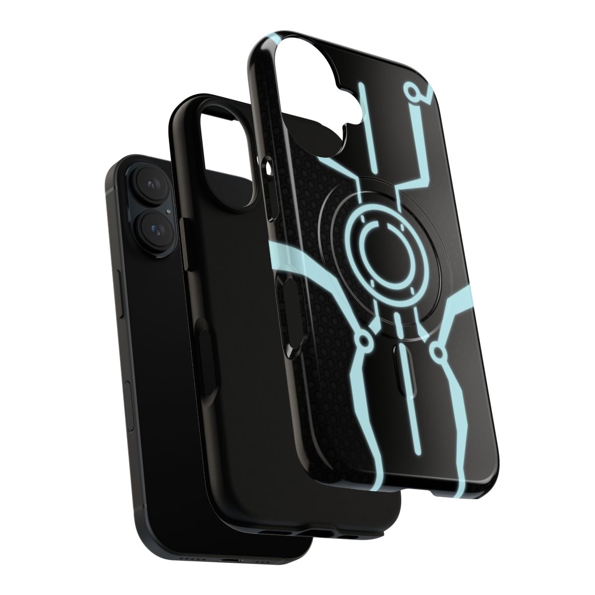 Tron-inspired magnetic tough phone case with futuristic glow design - Layers