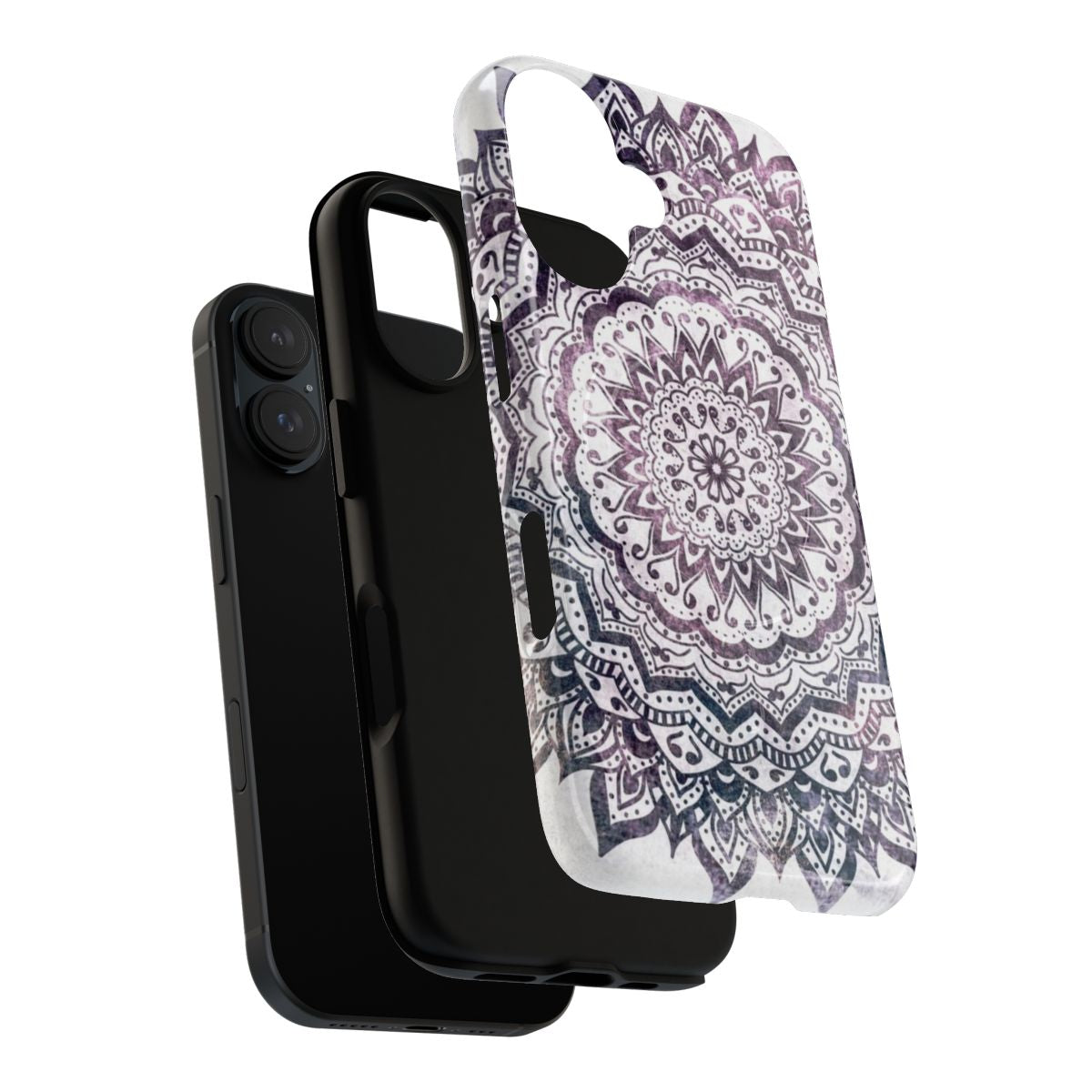 Boho Mandala Galaxy Pattern Magnetic Tough Phone Case - Layers