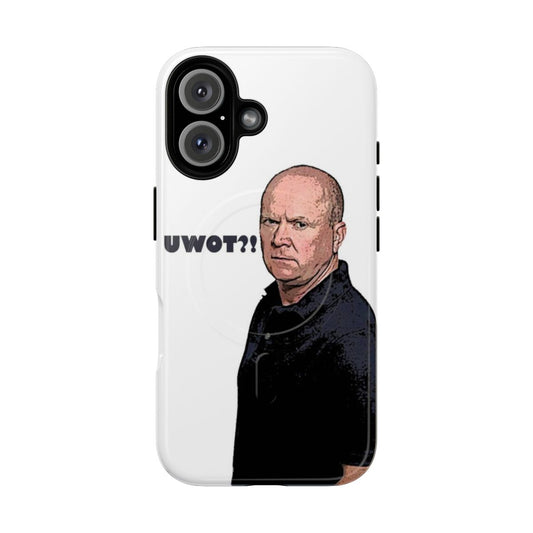 Tough magnetic phone case with image of Steve McFadden as Phil Mitchell from the BBC TV series EastEnders