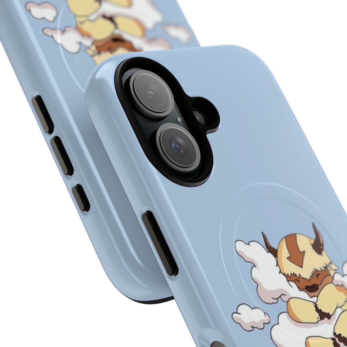 Magnetic tough phone case featuring Appa from the popular anime series Avatar: The Last Airbender - Detail