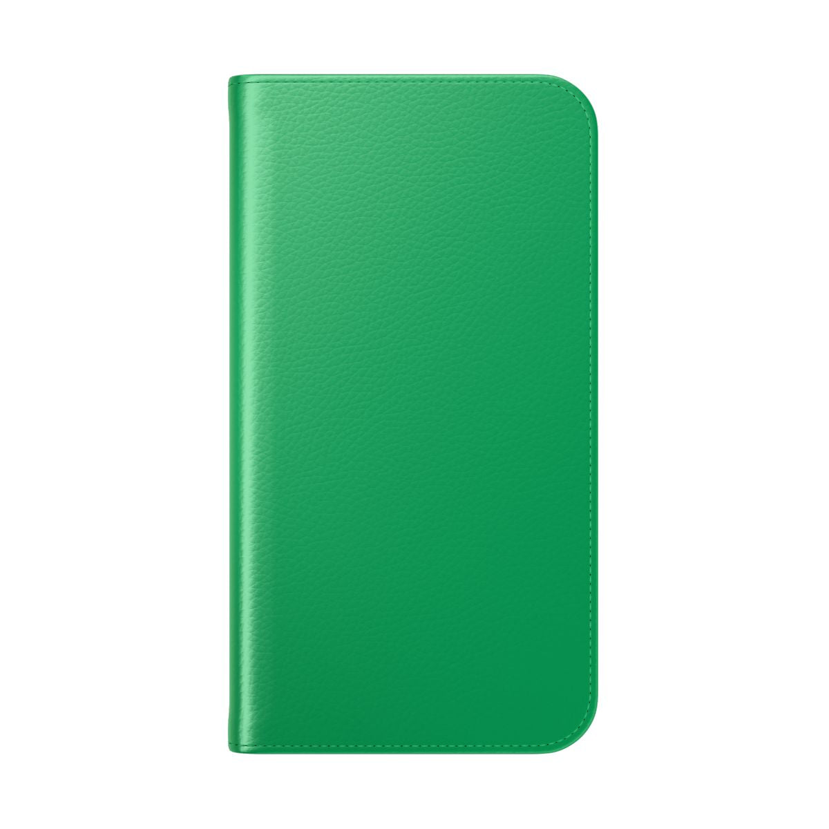 Kelly green flip cover phone case - Folded Back