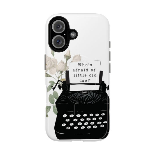 Magnetic protective phone case featuring Taylor Swift "Who's Afraid of Little Old Me" design