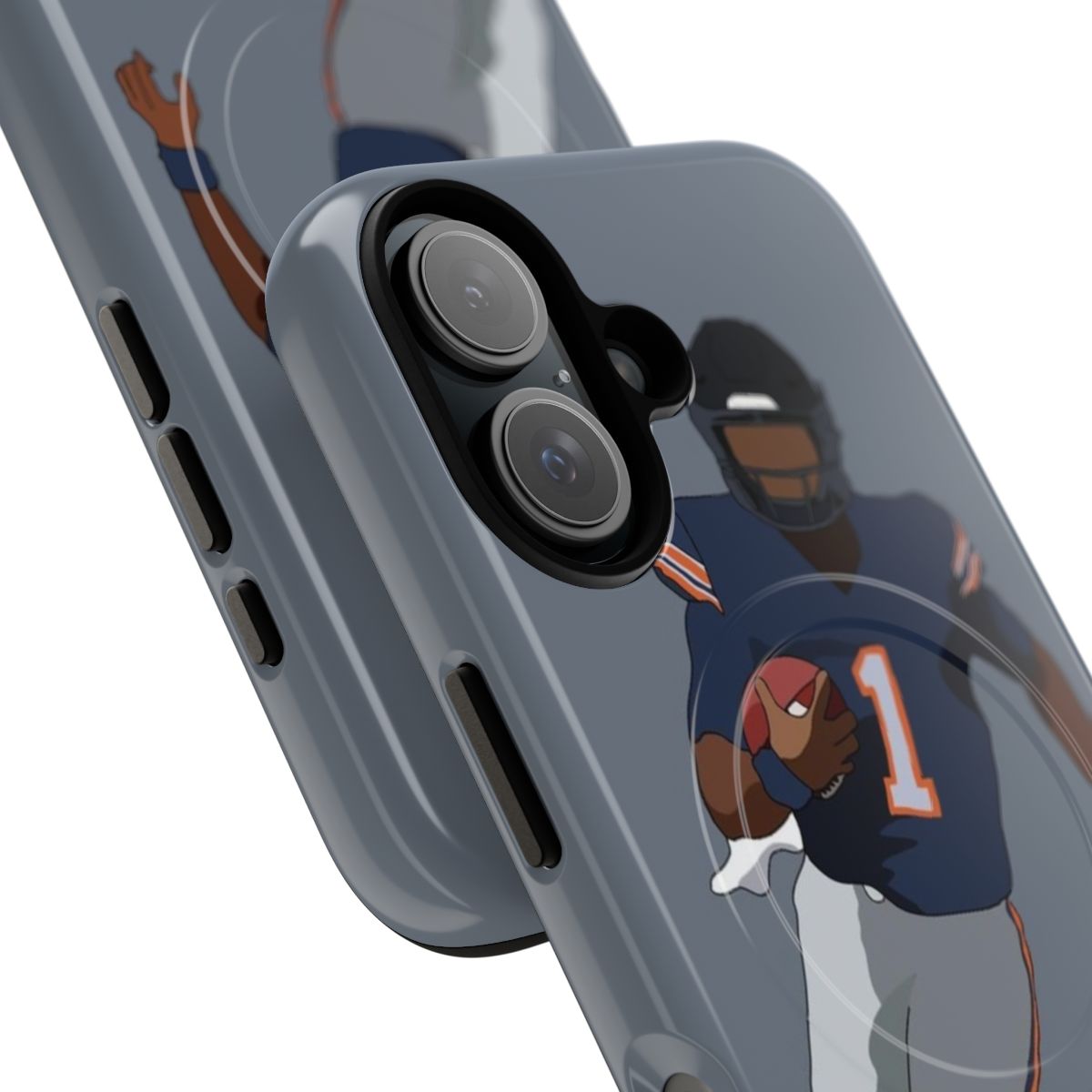 Chicago Bears magnetic phone case featuring Justin Fields - Detail