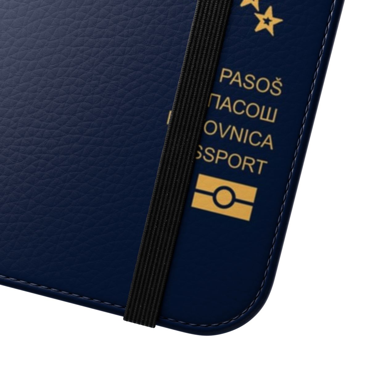 Patriotic Bosnia Herzegovina passport holder phone case for travelers - Close Up