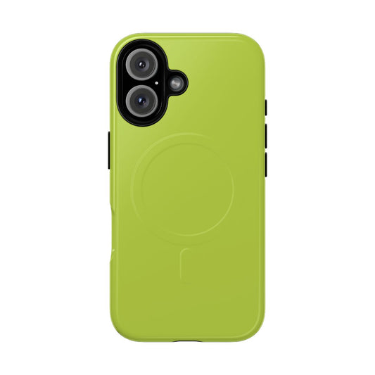 Vibrant lime green pantone color abstract graphic design phone case