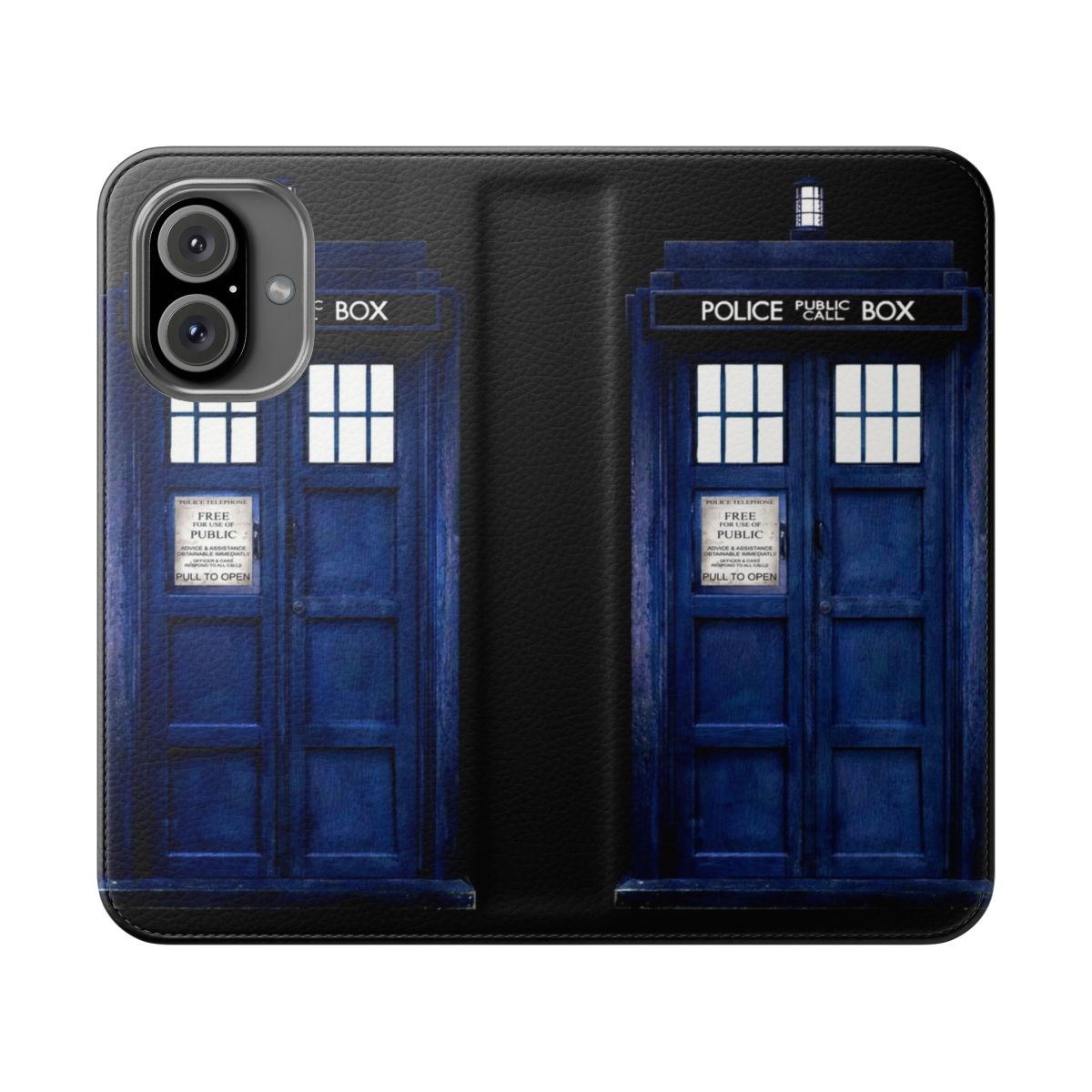 Sci-Fi TARDIS Inspired Flip Cover Phone Case