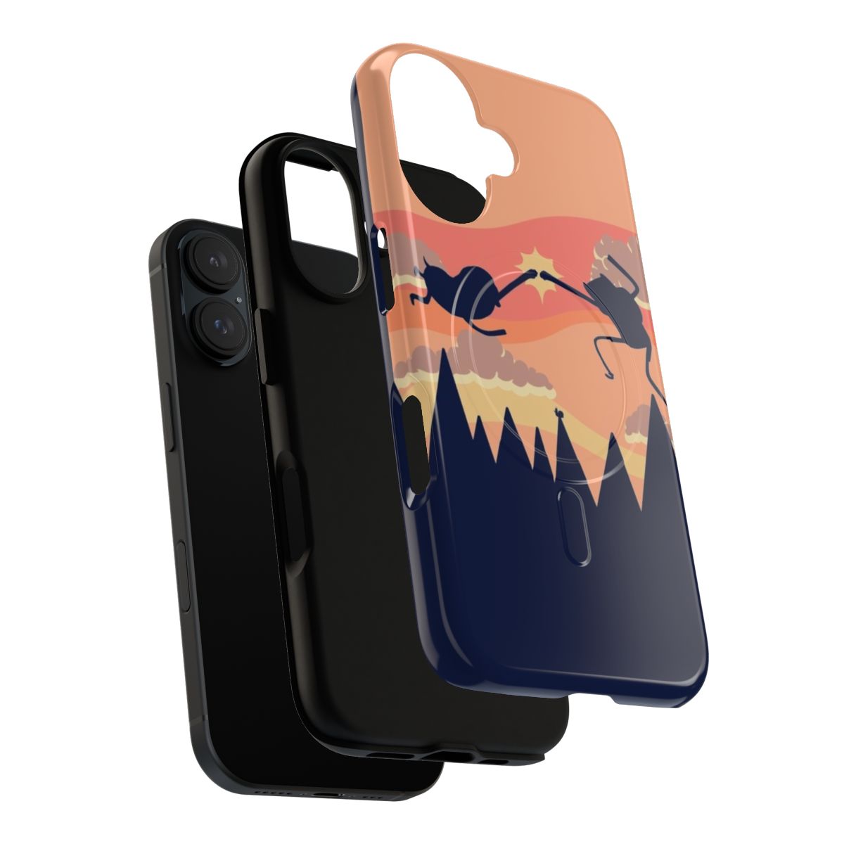 Durable Adventure Time inspired magnetic phone case with tough protection - Layers