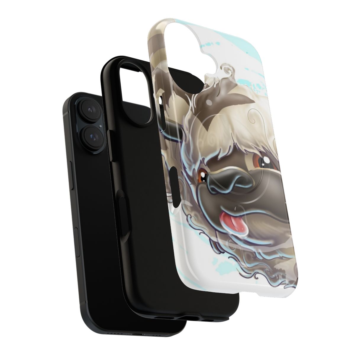 Appa-inspired magnetic tough phone case with sky bison design - Layers