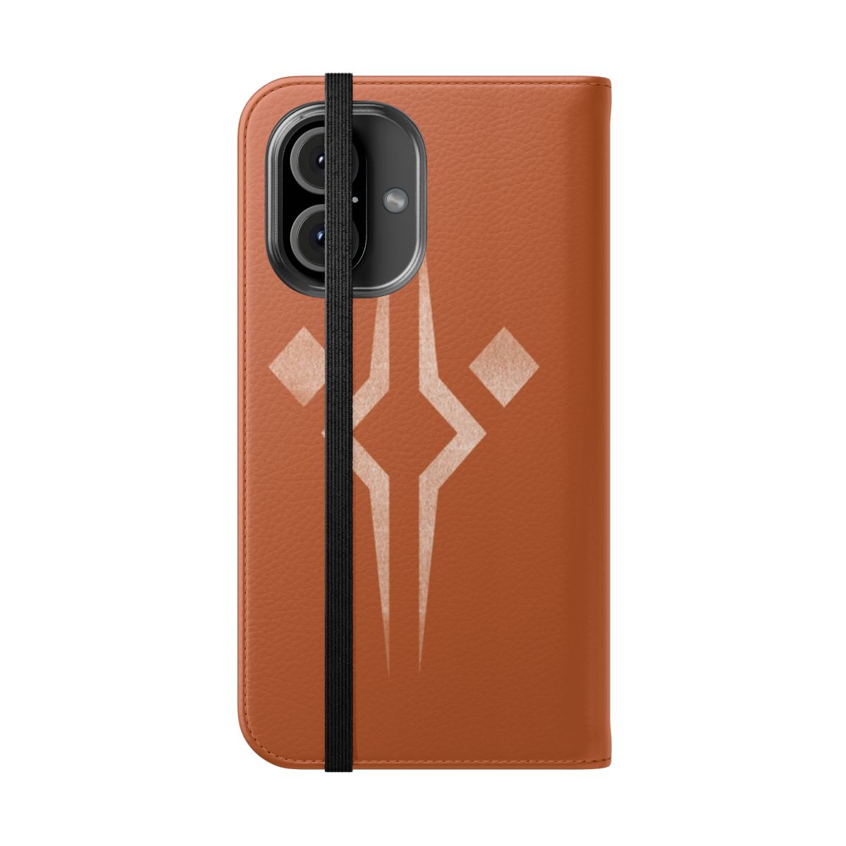 Flip cover phone case with Ahsoka Tano-inspired design - Folded Front