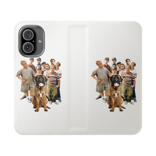 Phone case with The Sandlot movie characters and logo