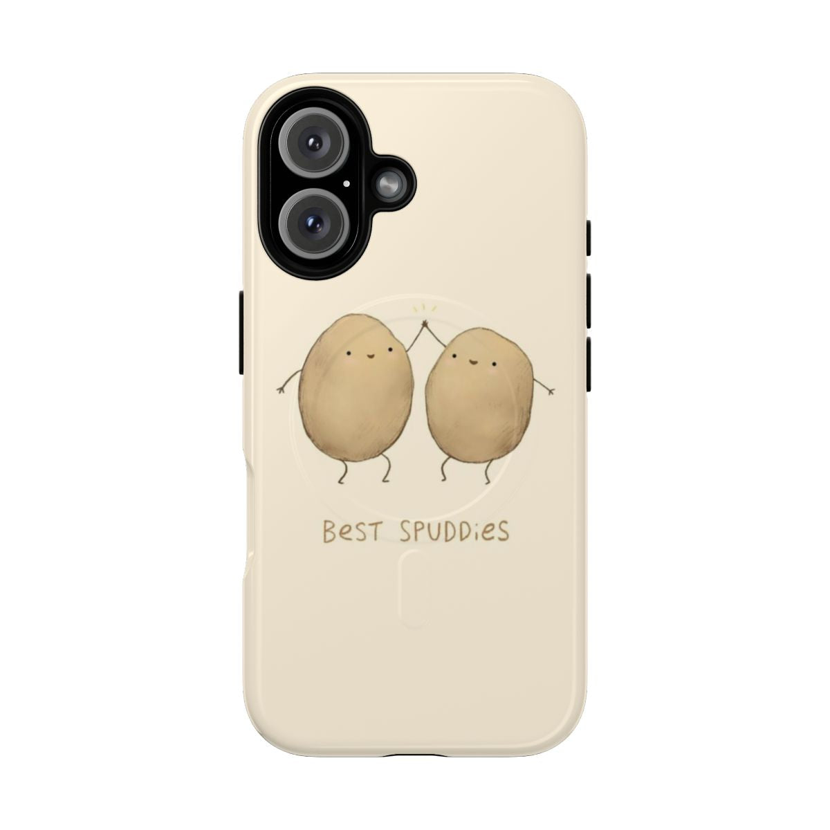 Potato-themed magnetic tough phone cases with funny potato memes and designs.