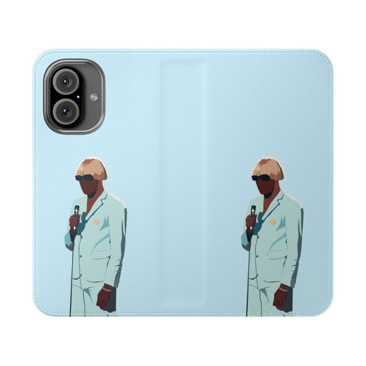 Flip phone case featuring artwork inspired by Tyler the Creator's 'Igor' album