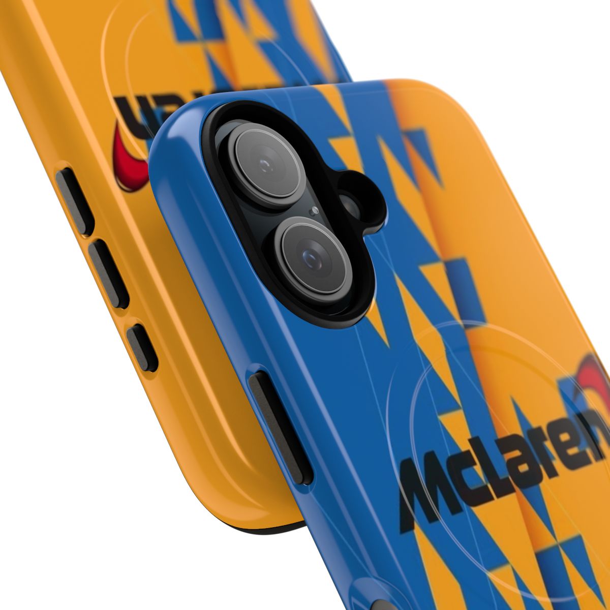 Magnetic Tough Cases featuring the McLaren F1 team logo - Detail