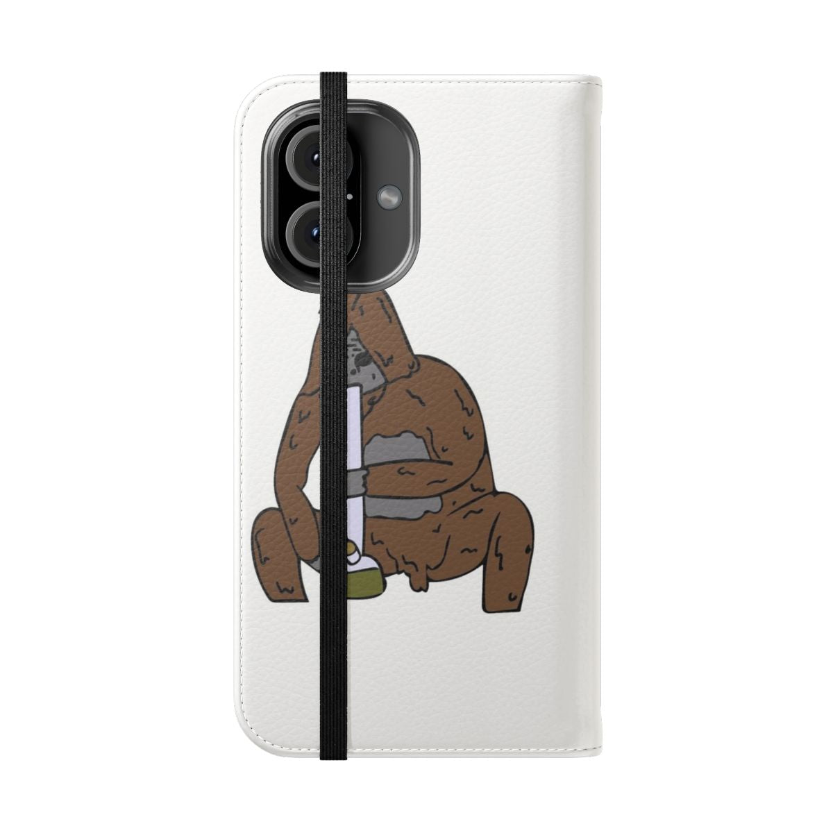 Sassy the Sasquatch Druggo Funny Phone Case - Folded Front