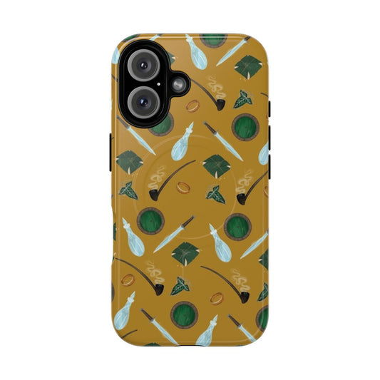 Durable Lord of the Rings themed phone case with detailed fantasy patterns