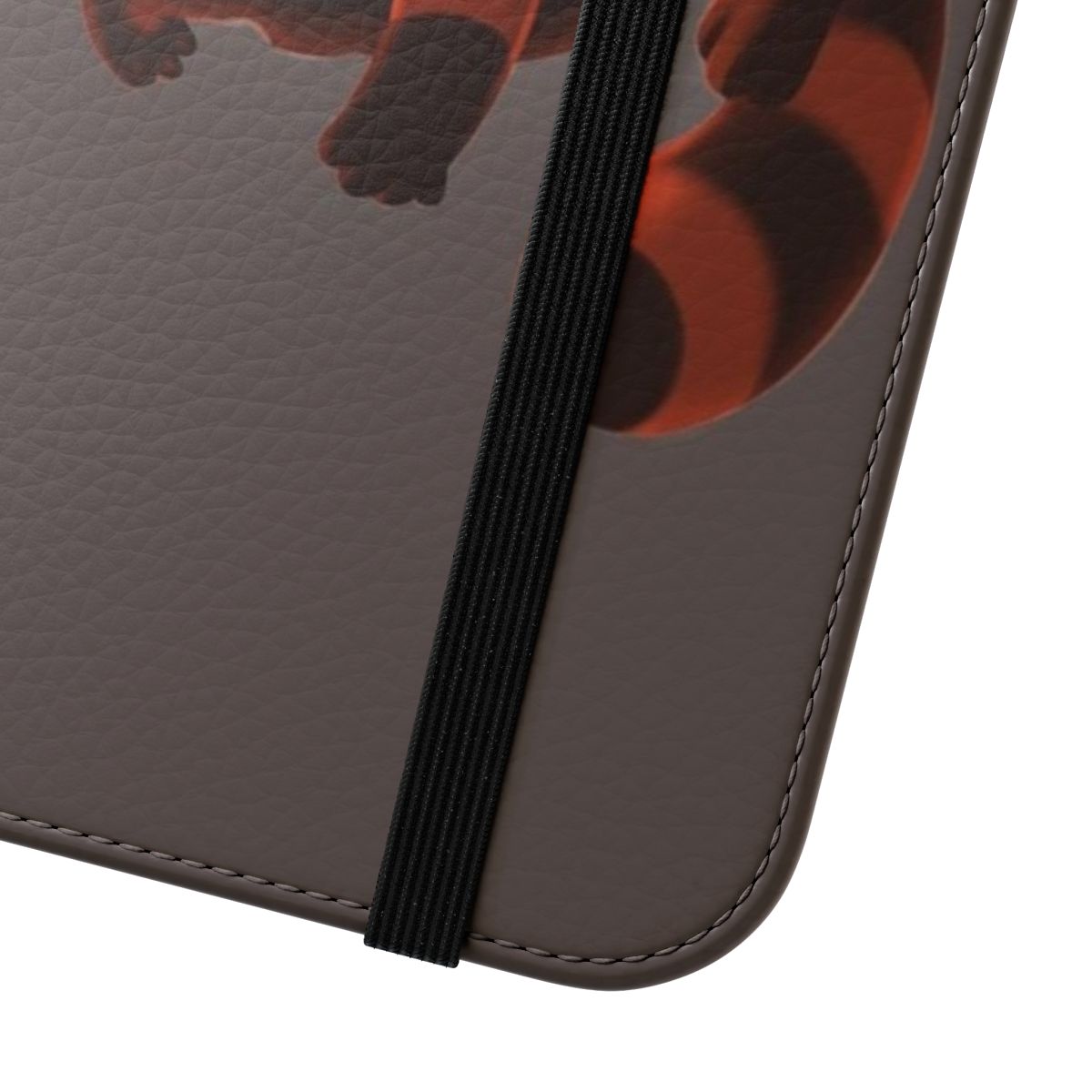 Cute fluffy red panda on a phone case design with the text "Red Panda Day - to Do List Nothing" - Close Up