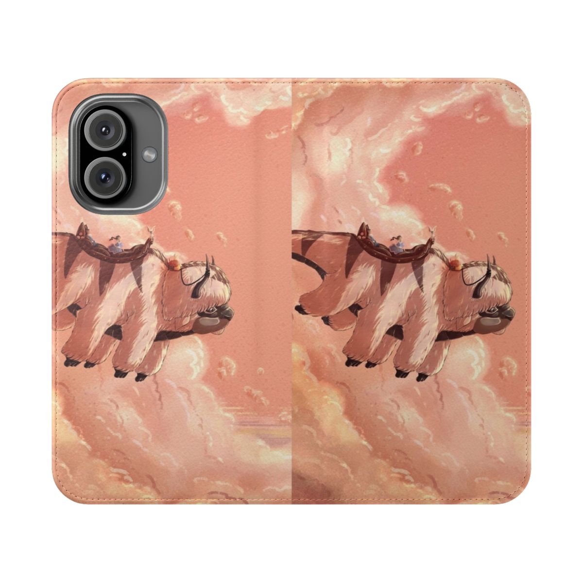 Appa-themed flip cover phone case inspired by the beloved animated series Avatar: The Last Airbender