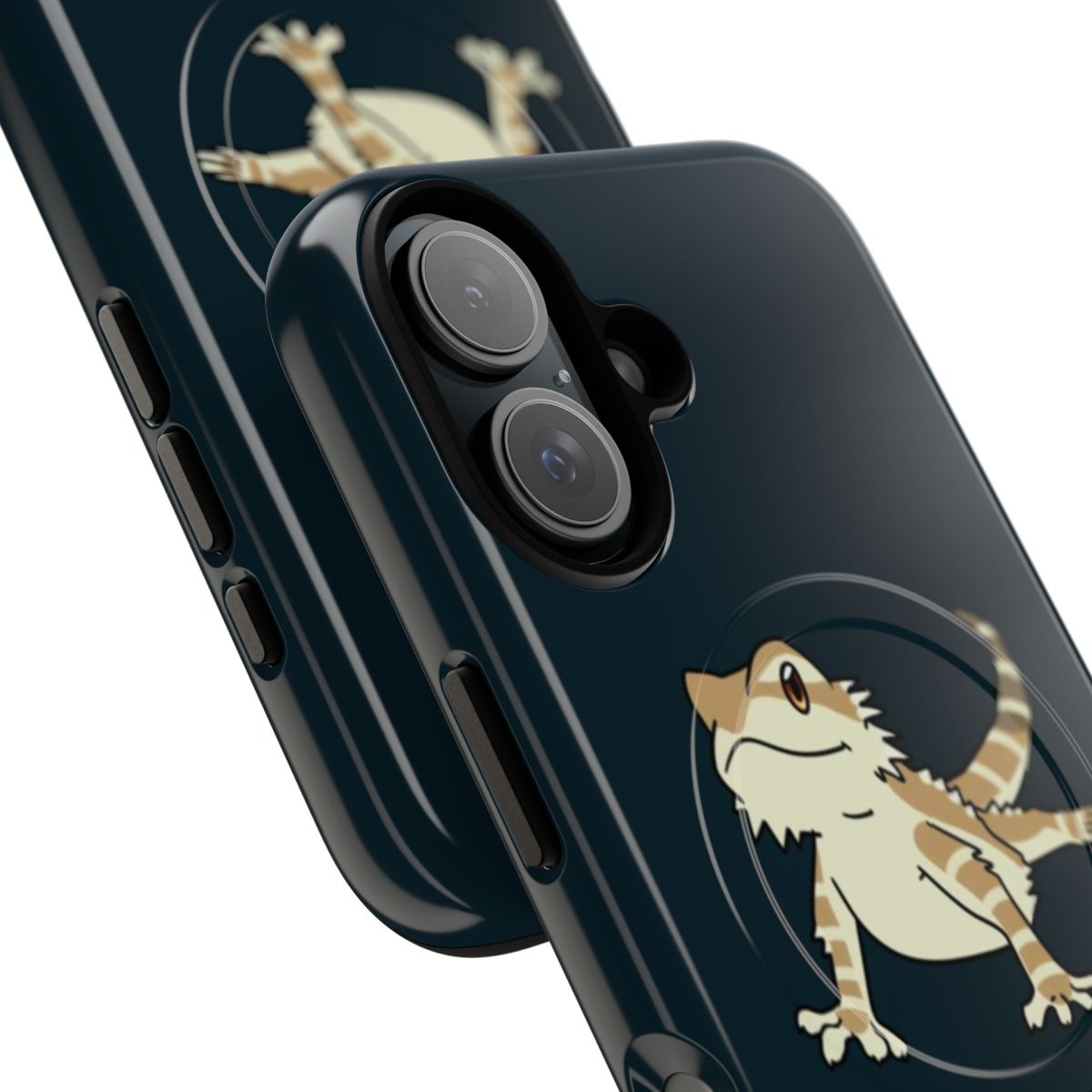 Bearded dragon phone case with magnetic and tough design - Detail