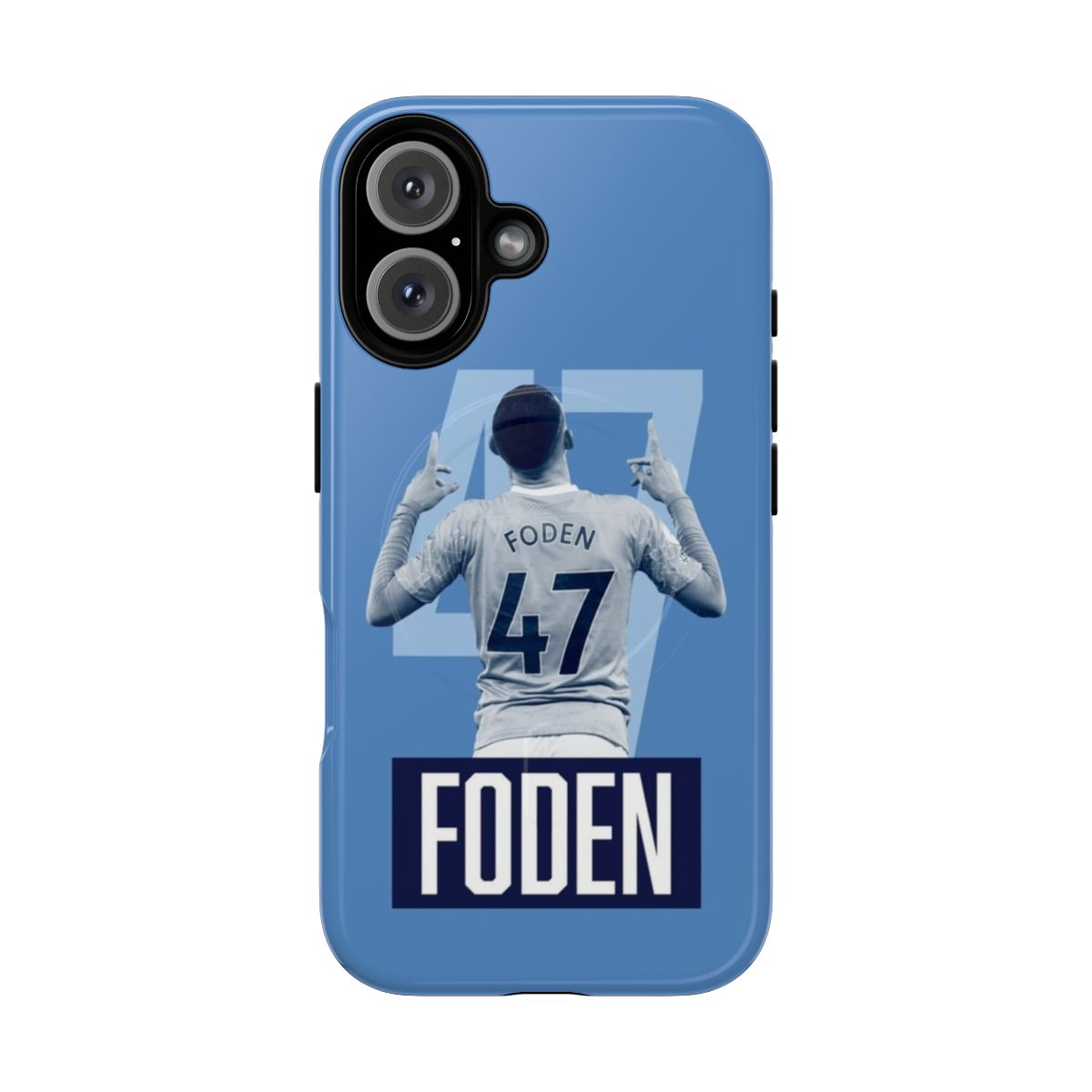 Sleek and durable phone case featuring Manchester City football club imagery and players