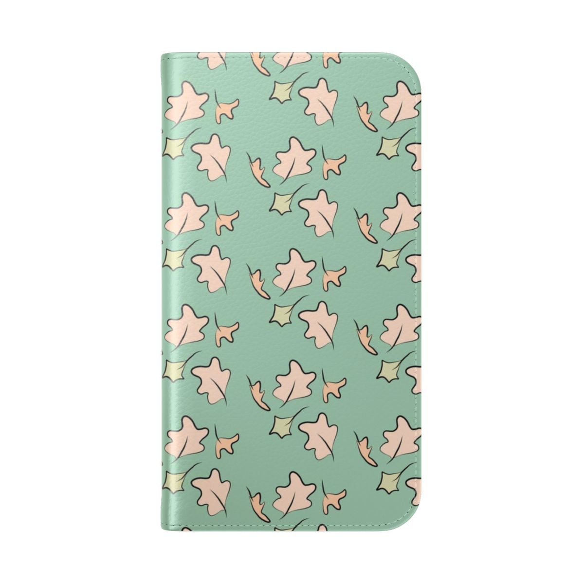 Heartstopper-inspired pastel leaves phone case - Folded Back