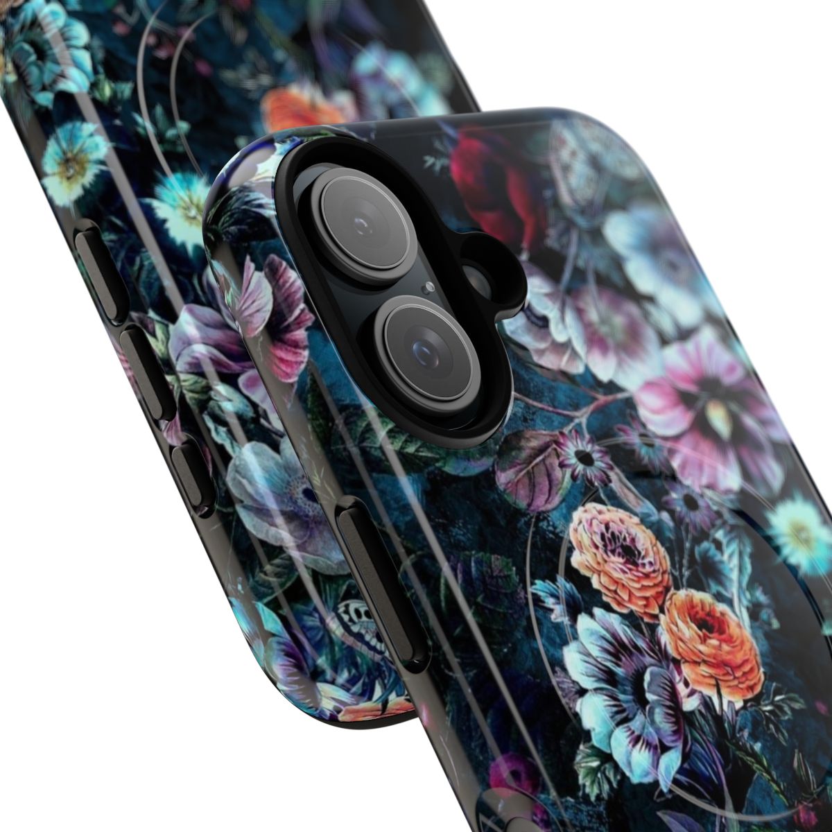 Magnetic phone case with a beautiful floral and botanical design. - Detail