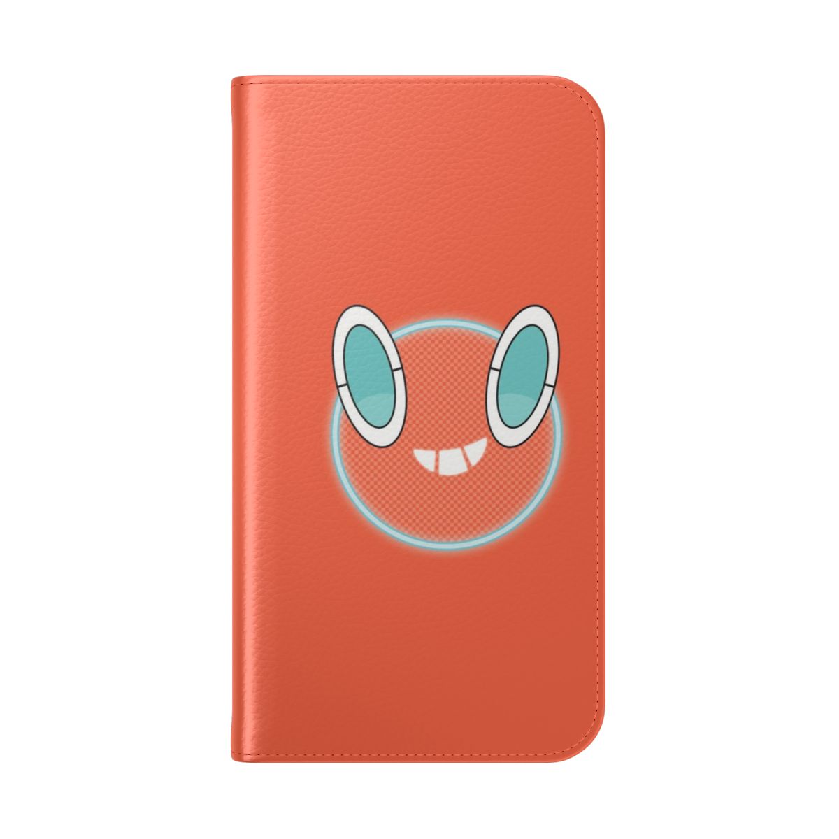 Rotom-themed flip cover phone case for Galar region inspired by Pokemon - Folded Back