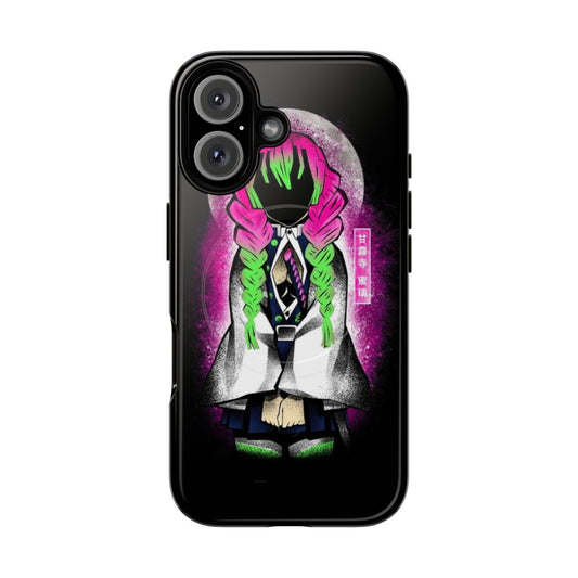 Mitsuri Kanroji Dark Shadow Magnetic Tough Phone Case with Demon Slayer Corps Imagery