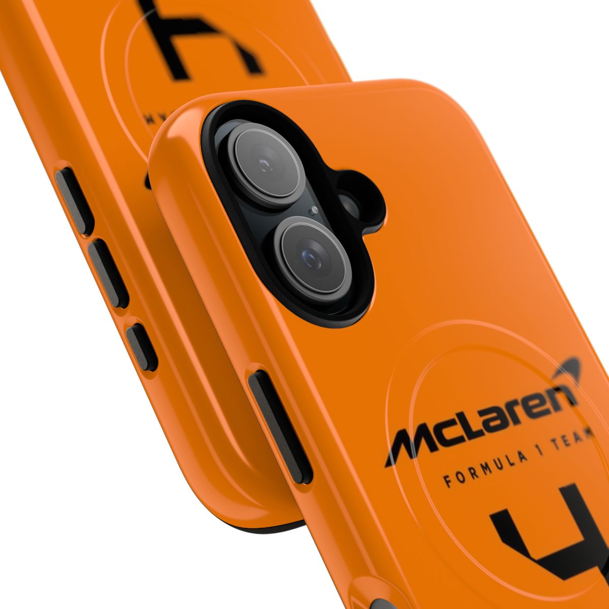 Magnetic tough phone case featuring McLaren Formula 1 driver Lando Norris - Detail