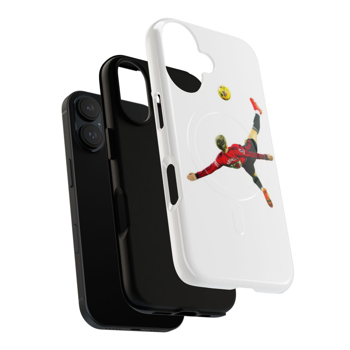 Alejandro Garnacho-inspired magnetic tough phone case with bicycle kick design - Layers