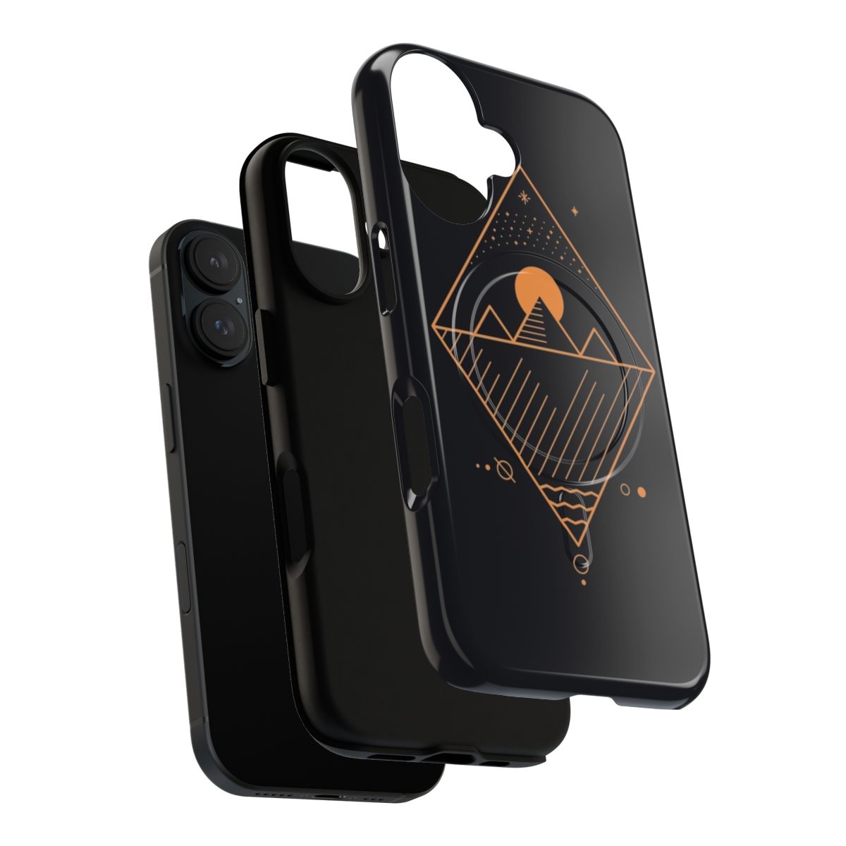 Osiris Magnetic Tough Cases featuring minimalist art and space-inspired designs - Layers