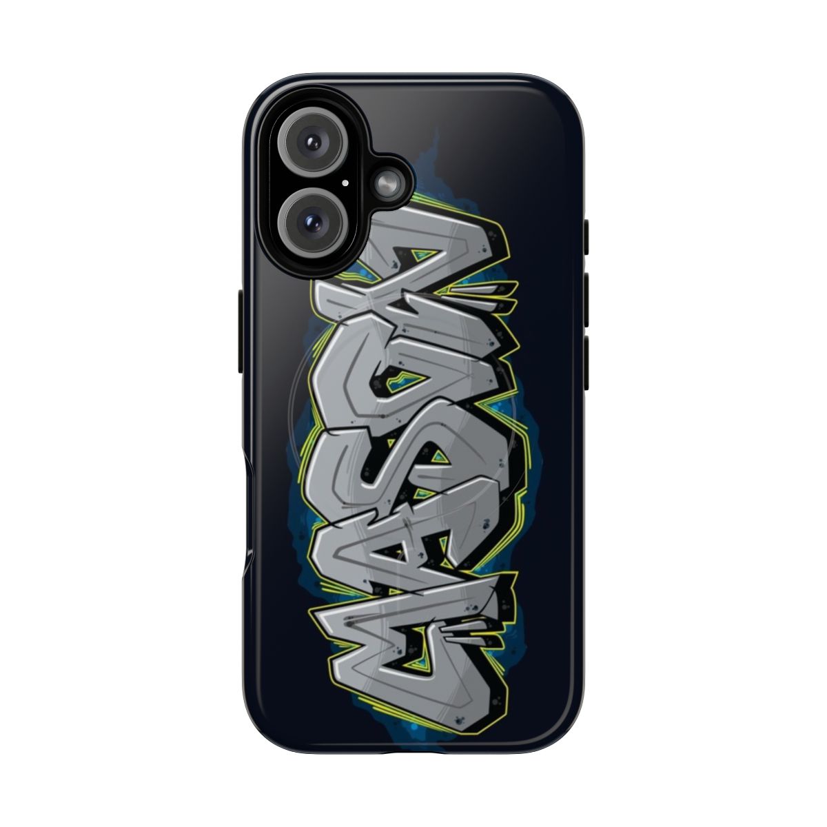 Personalized phone case with custom Mason name in graffiti style lettering