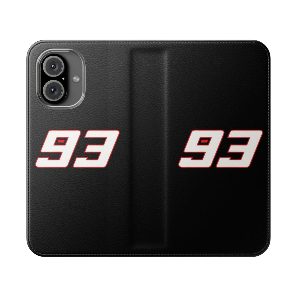 Motorcycle racing flip cover phone case with bold design