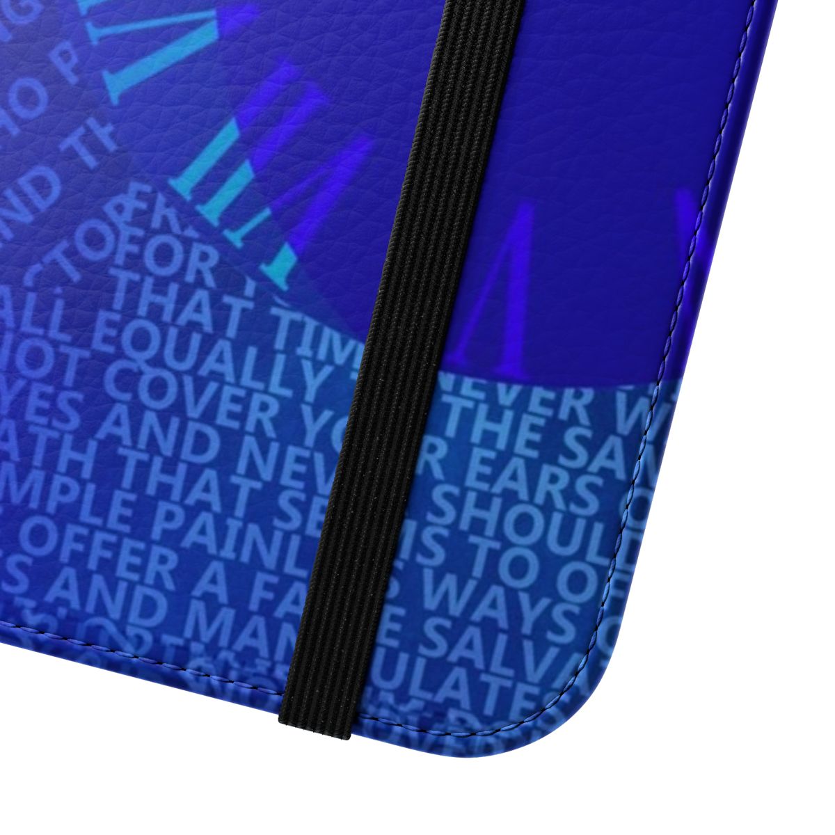 Persona 3 inspired flip cover phone case with a moon clock design - Close Up