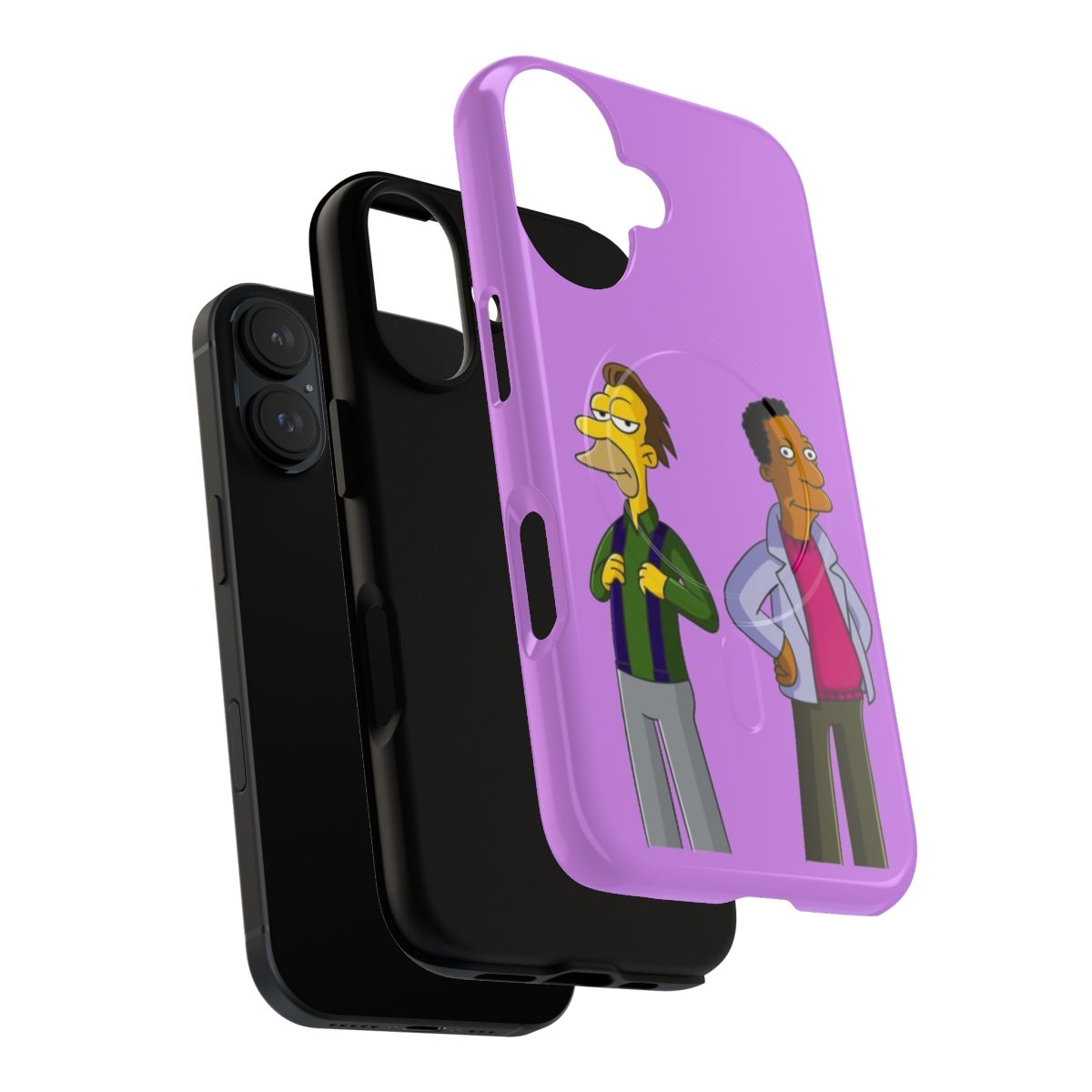 Magnetic tough phone case featuring characters from the animated film Lenny & Carl - Layers