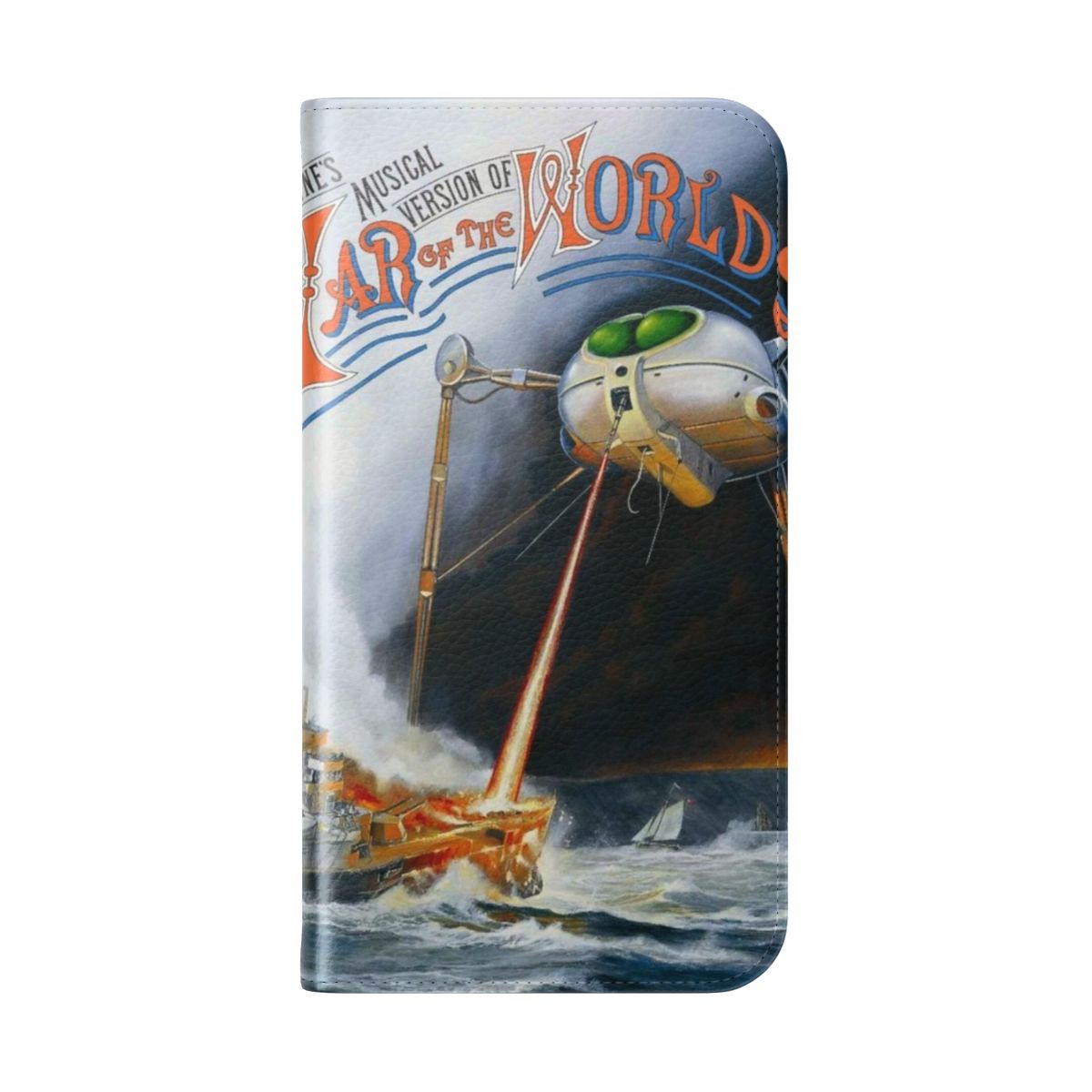 Sci-Fi Phone Case Featuring the War of the Worlds - Folded Back