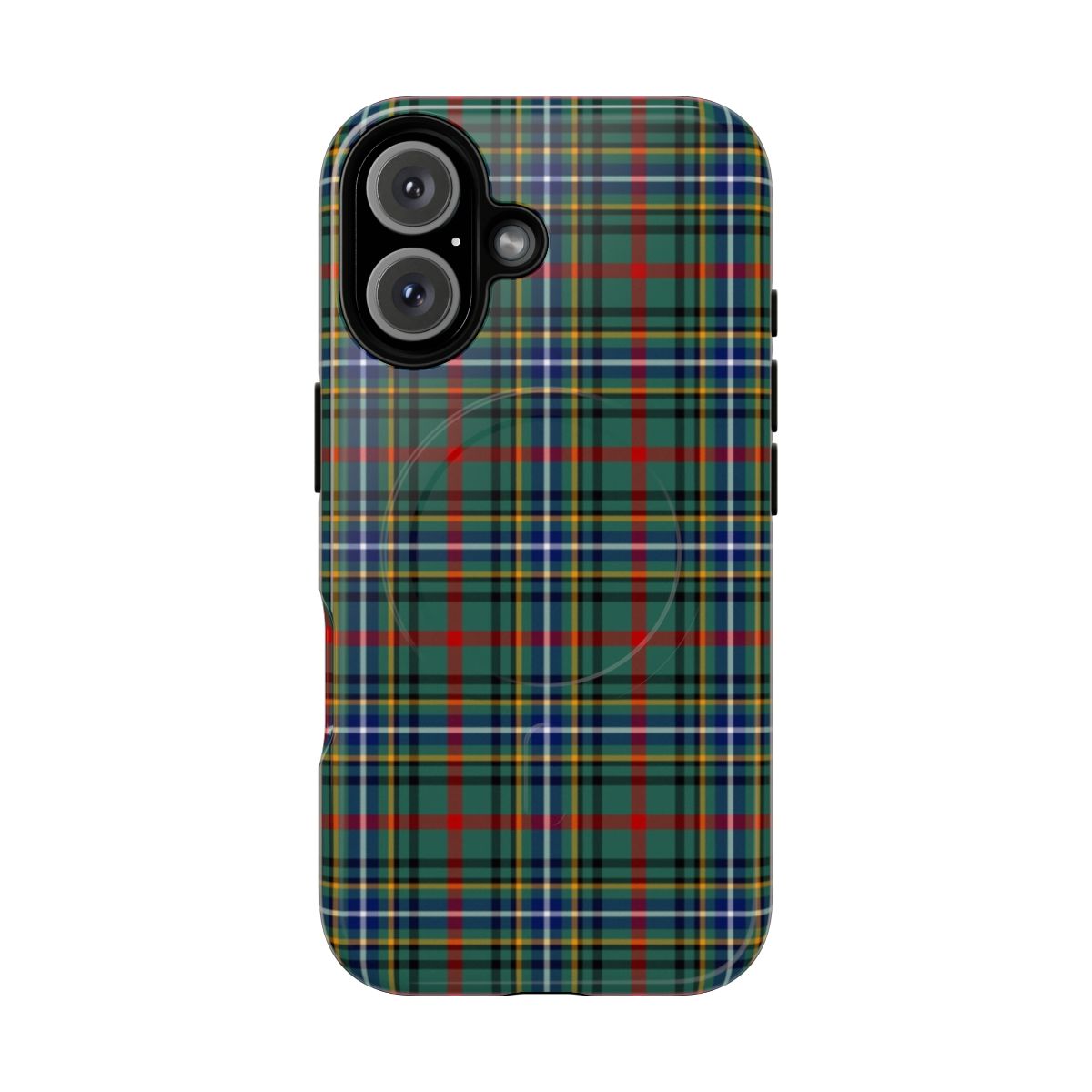 Personalized phone case featuring a classic Scottish clan tartan pattern