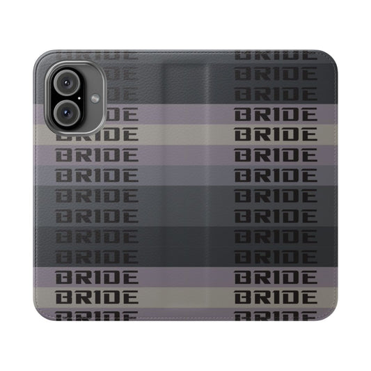 Sleek and bold JDM-style phone case cover with drifting design