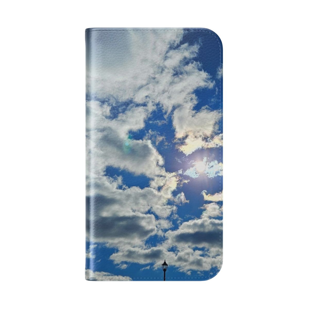 Beautiful dreamy blue cloud phone case - Folded Back