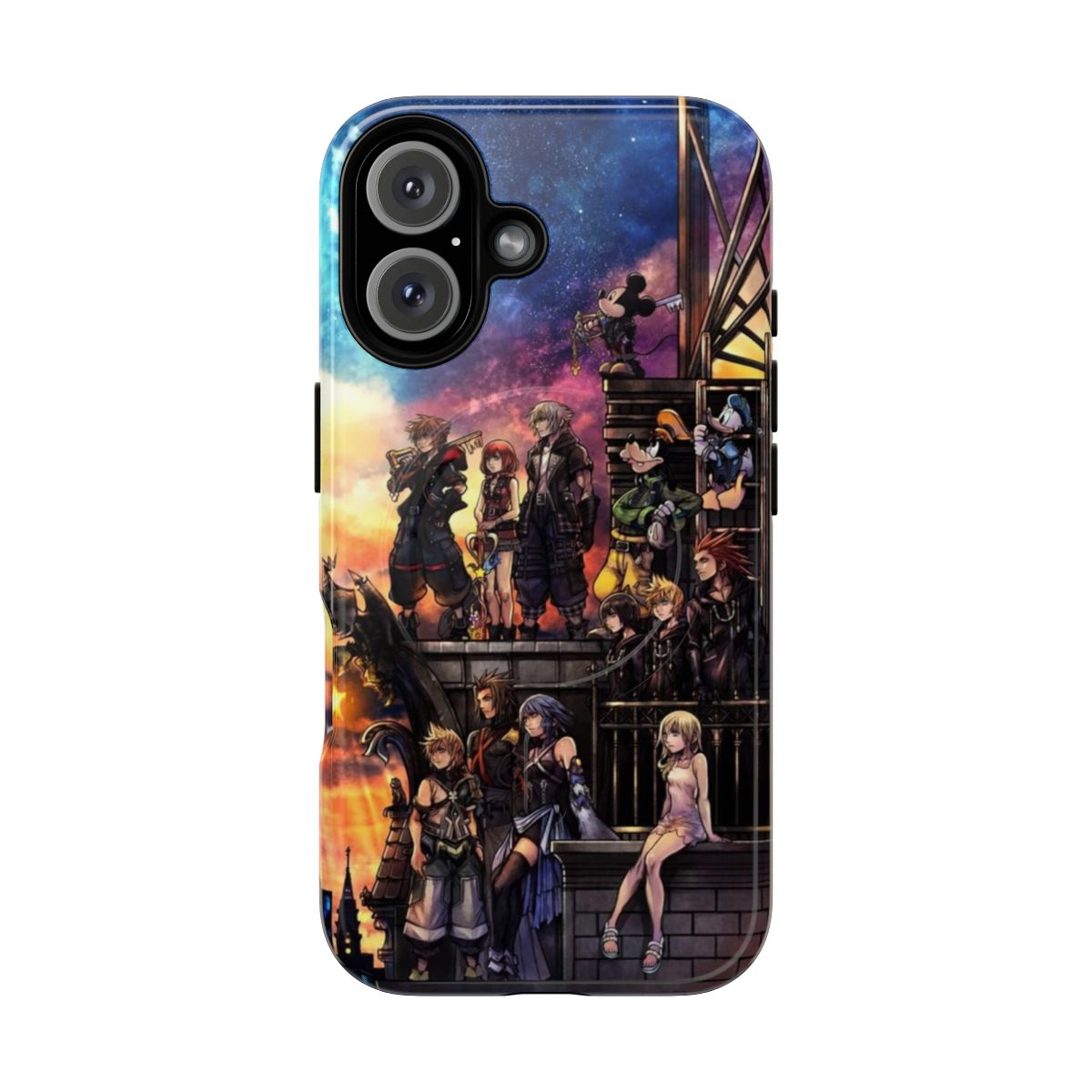 Kingdom Hearts 3 phone case with magnetic closure and durable design