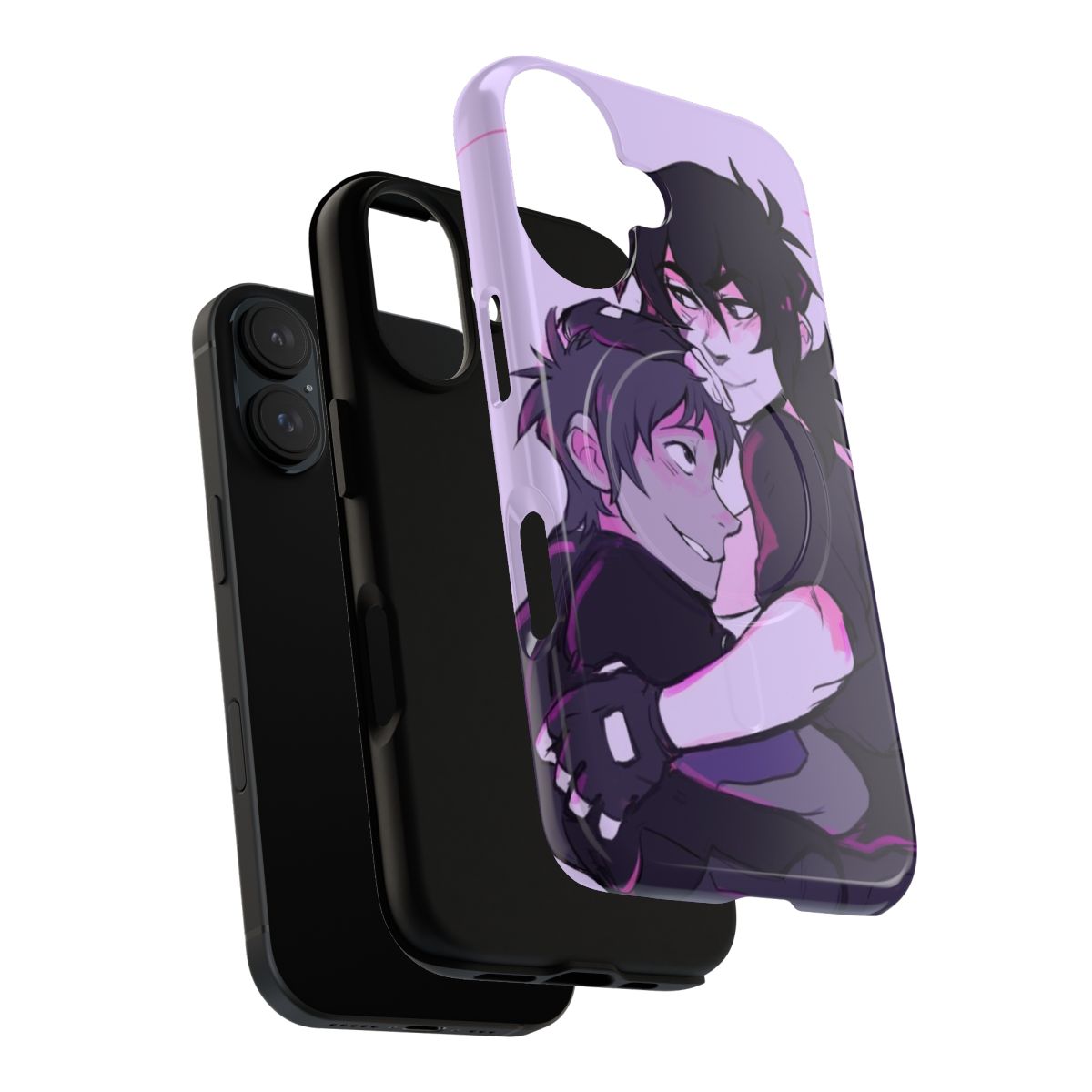 Magnetic tough phone case featuring the characters Lance McClain and Keith Kogane from the Klance fandom. - Layers