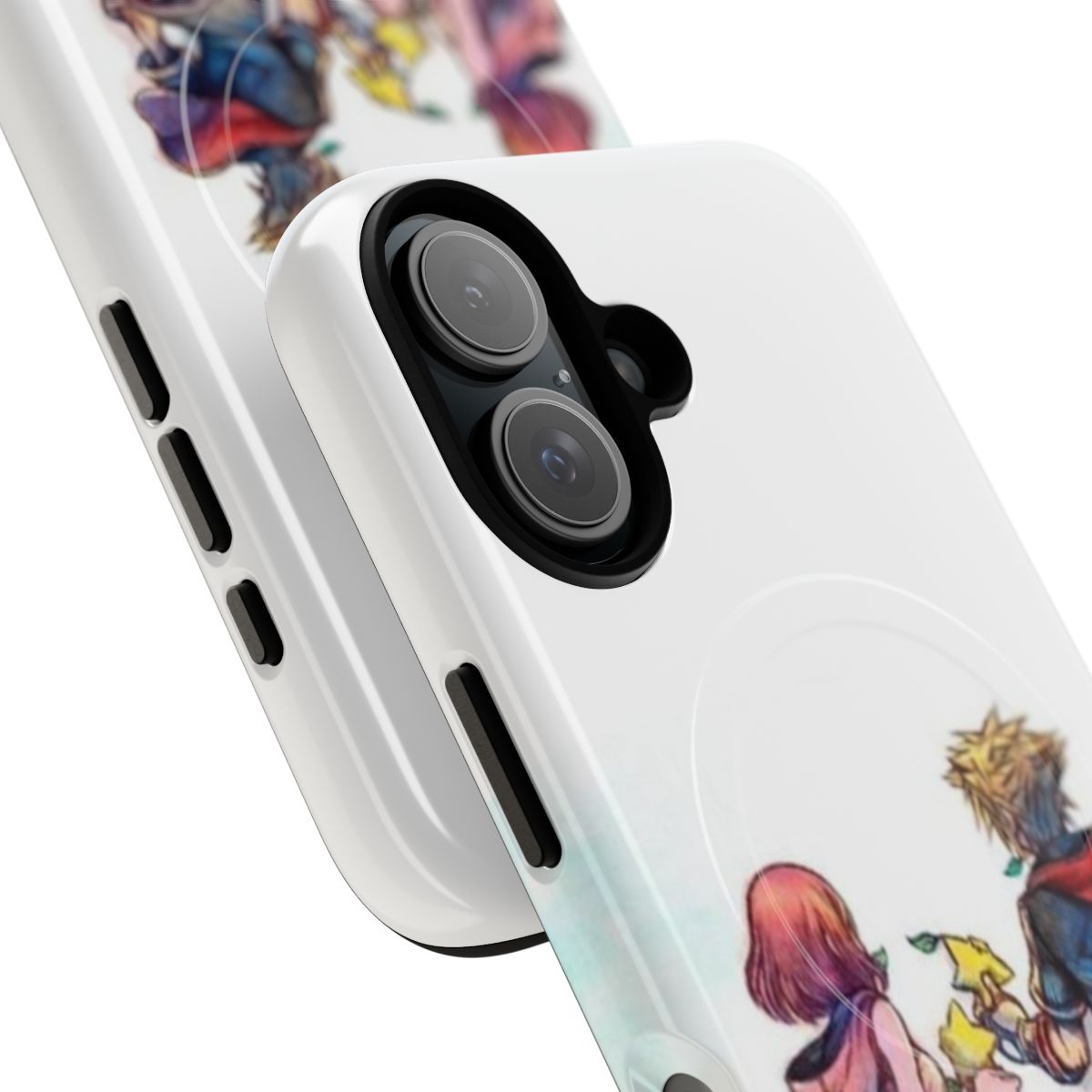 Kingdom Hearts inspired phone case with magnetic closure and tough design - Detail