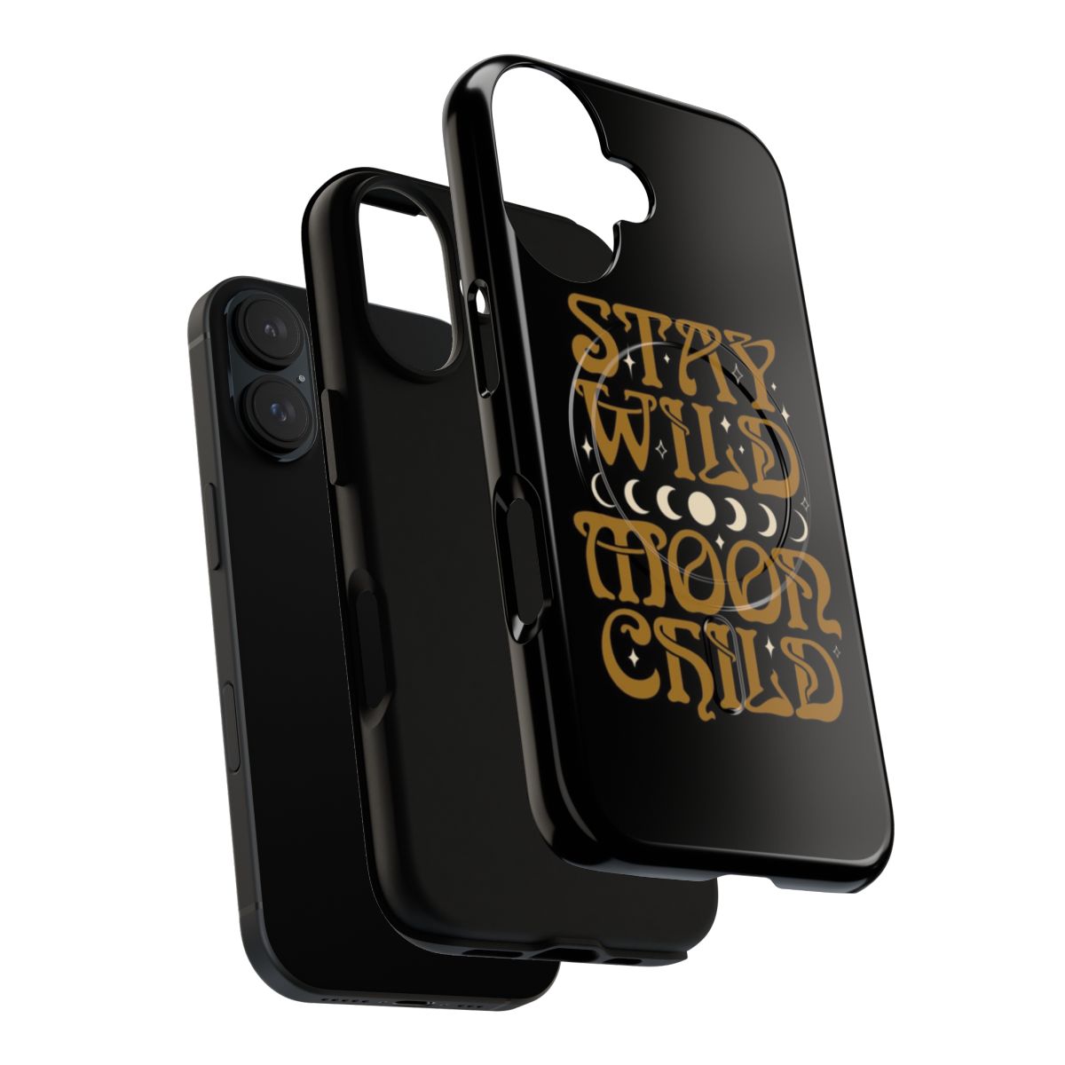 Mystic moon child phone case with a celestial, witchy design - Layers