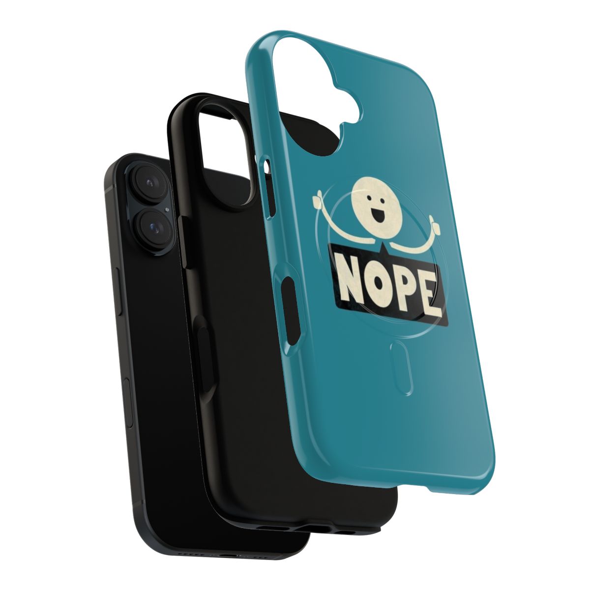 "Nope Magnetic Tough Cases - Minimalist and Funny Phone Case" - Layers